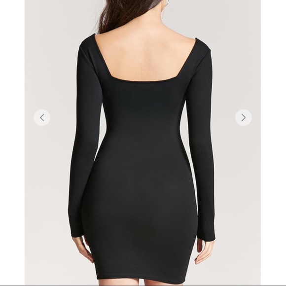 Forever 21 Long Sleeve Square Neck Dress - Picture 4 of 7